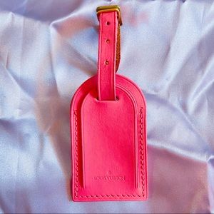 authentic preowned LOUIS VUITTON luggage tag PINK